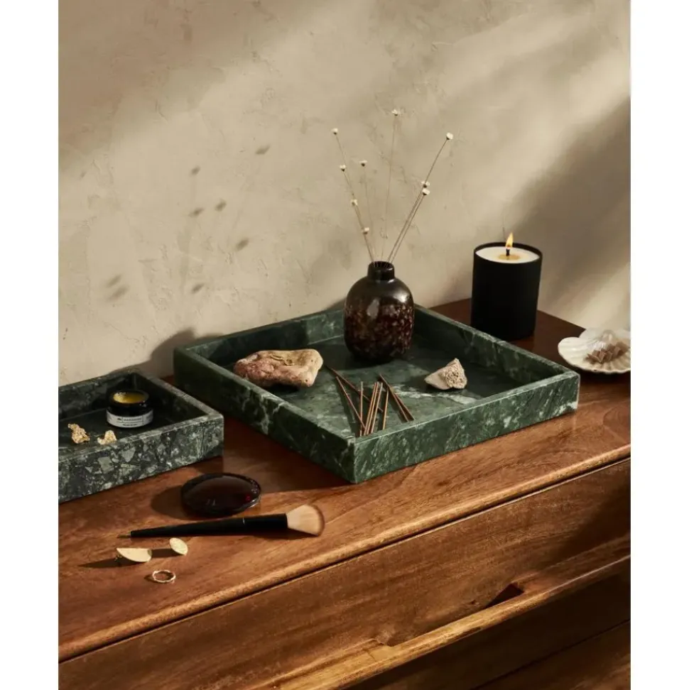 Bandeja Decorativa Pequena De Marmol Venice