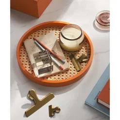 Bandeja Redonda Con Tejido Vienes Carina