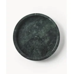 Bandeja Redonda Decorativa De Marmol Venice