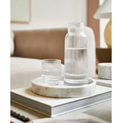 Bandeja Redonda Decorativa De Marmol Venice