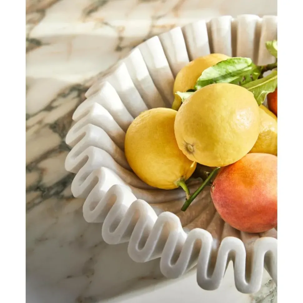 Bol Decorativo De Marmol Santorini