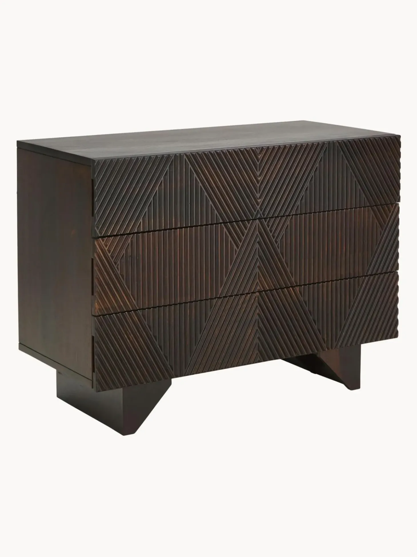 Cajonera De Madera De Mango Maciza Louis