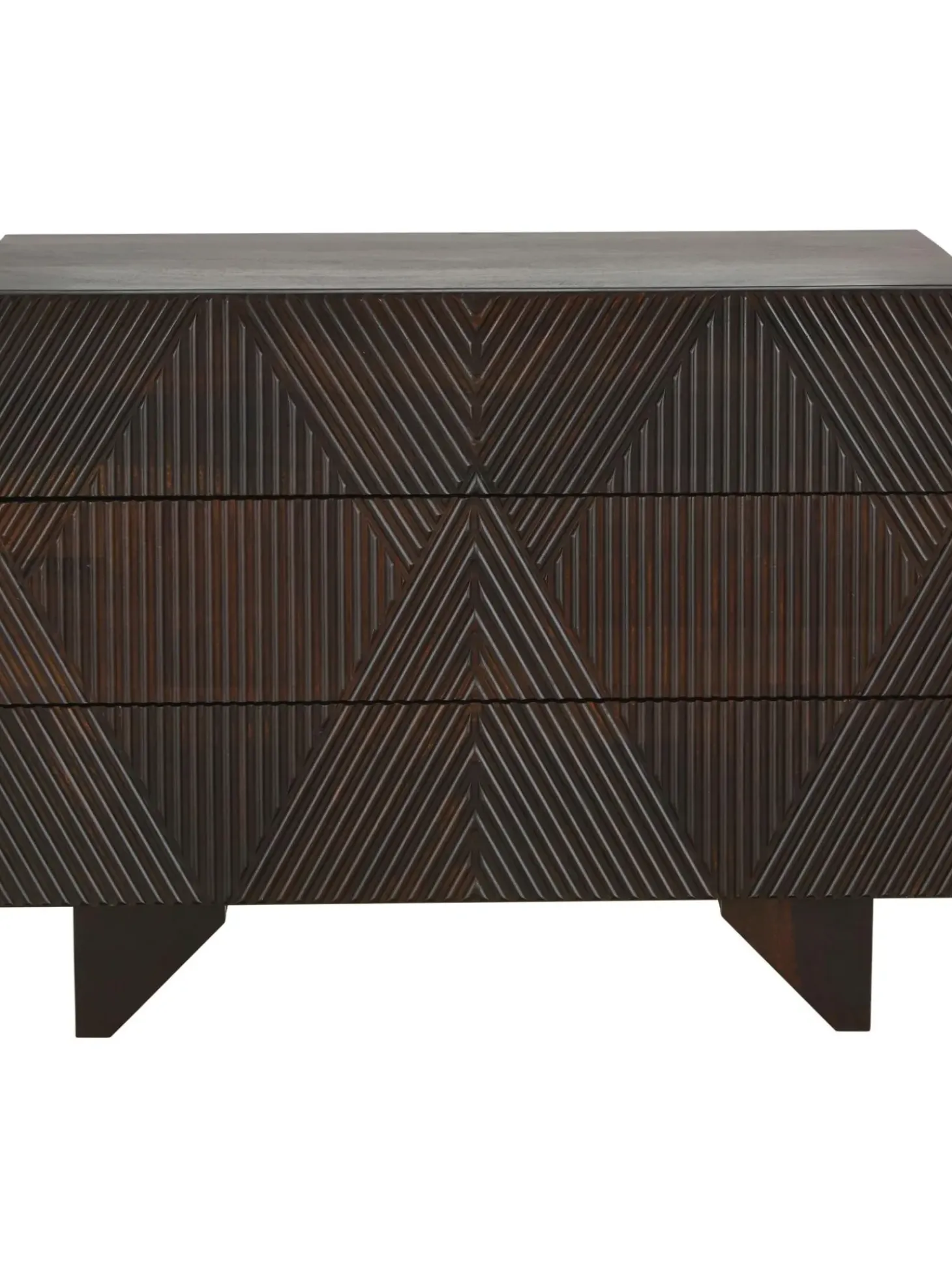 Cajonera De Madera De Mango Maciza Louis