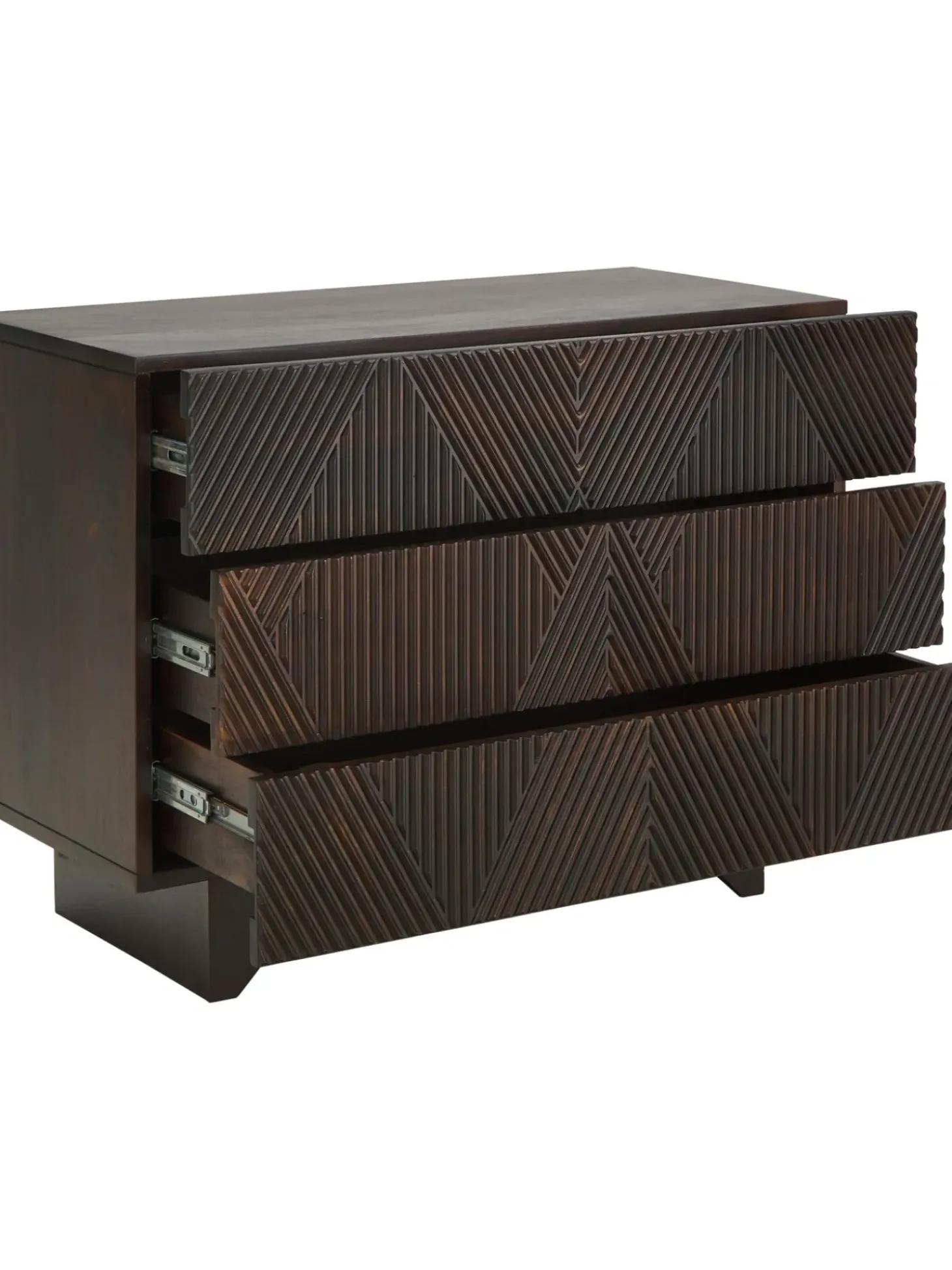 Cajonera De Madera De Mango Maciza Louis