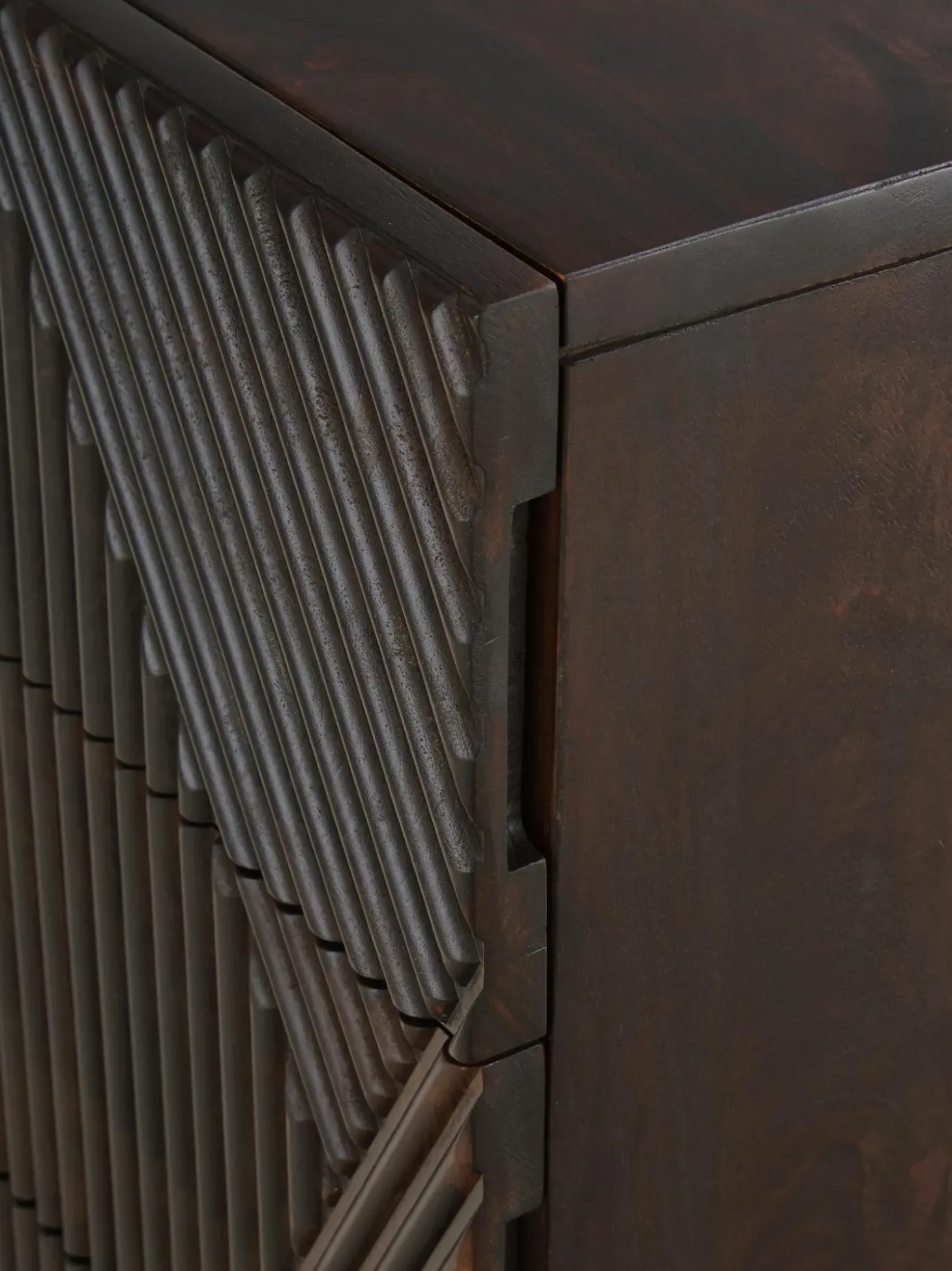 Cajonera De Madera De Mango Maciza Louis