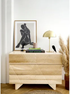 Cajonera De Madera Maciza Louis