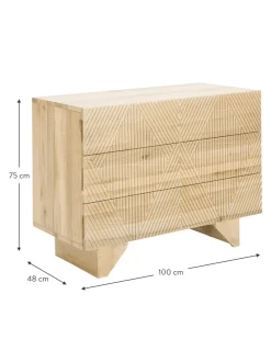 Cajonera De Madera Maciza Louis