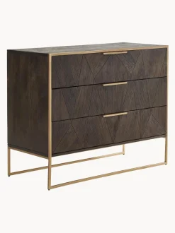 Cajonera De Madera Maciza De Mango Harry