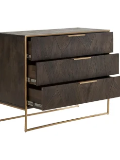 Cajonera De Madera Maciza De Mango Harry