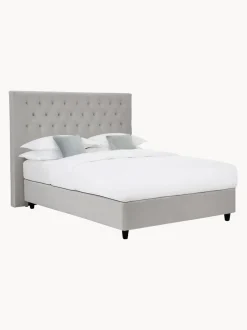 Cama Continental De Terciopelo Premium Pheobe