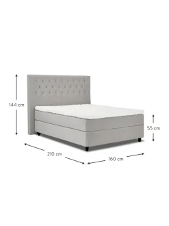 Cama Continental De Terciopelo Premium Pheobe