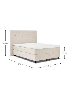 Cama Continental De Terciopelo Premium Pheobe