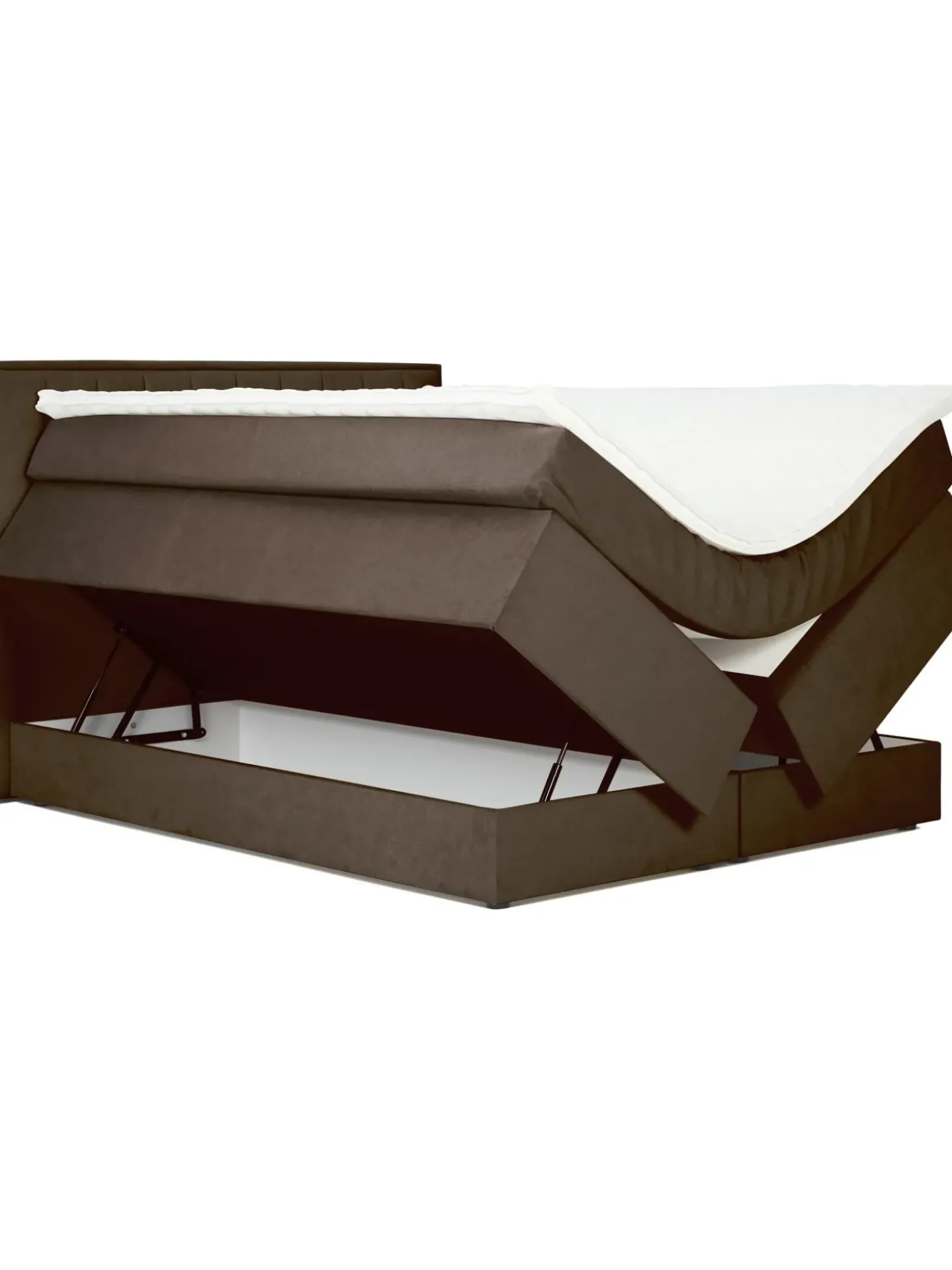 Cama Continental Livia, Con Espacio De Almacenamiento