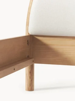 Cama De Madera Con Cabecero Tapizado Sean