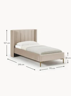 Cama Individual De Terciopelo Dusk