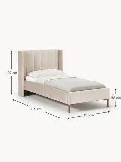 Cama Individual De Terciopelo Dusk