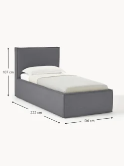 Cama Individual Dream, Con Espacio De Almacenamiento