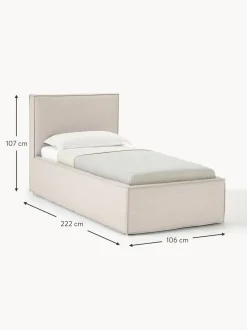 Cama Individual Dream, Con Espacio De Almacenamiento