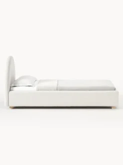 Cama Individual En Tejido Boucle Ebba, Con Espacio De Almacenamiento