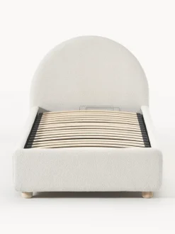 Cama Individual En Tejido Boucle Ebba, Con Espacio De Almacenamiento