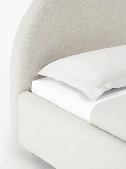 Cama Individual En Tejido Boucle Ebba, Con Espacio De Almacenamiento