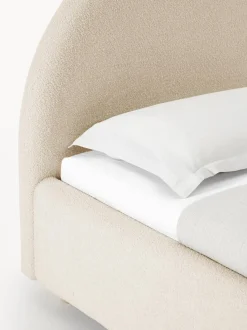 Cama Individual En Tejido Boucle Ebba, Con Espacio De Almacenamiento