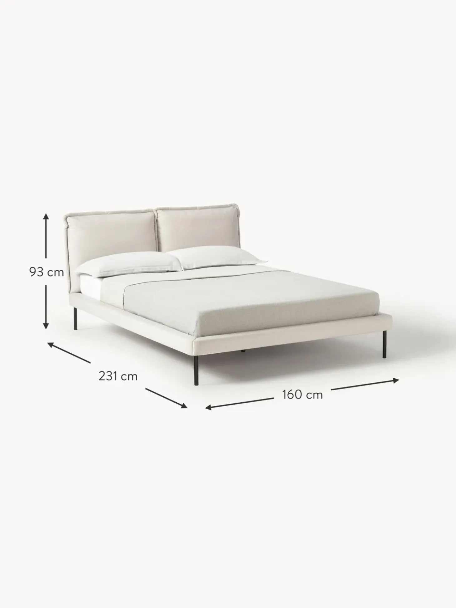 Cama Tapizada Amelia