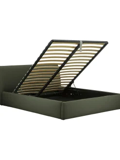 Cama Tapizada Cloud, Con Espacio De Almacenamiento