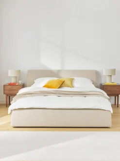 Cama Tapizada Cloud, Con Espacio De Almacenamiento