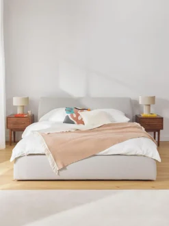Cama Tapizada Cloud, Con Espacio De Almacenamiento