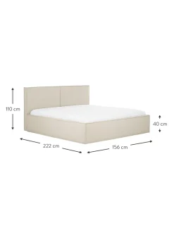 Cama Tapizada Dream, Con Espacio De Almacenamiento