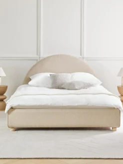 Cama Tapizada Ebba, Con Espacio De Almacenamiento