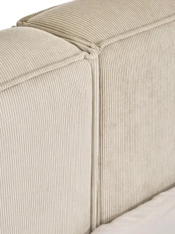 Cama Tapizada En Pana Lennon, Con Espacio De Almacenamiento