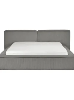 Cama Tapizada En Pana Lennon, Con Espacio De Almacenamiento
