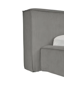 Cama Tapizada En Pana Lennon, Con Espacio De Almacenamiento