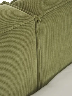 Cama Tapizada En Pana Lennon