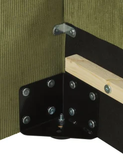 Cama Tapizada En Pana Lennon