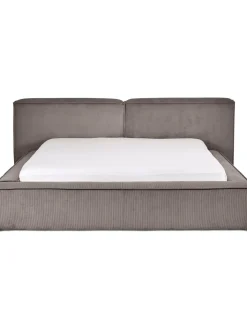 Cama Tapizada En Pana Lennon, Con Espacio De Almacenamiento