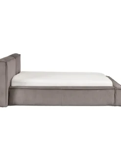 Cama Tapizada En Pana Lennon, Con Espacio De Almacenamiento