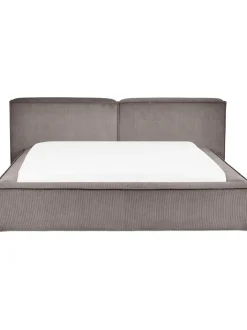 Cama Tapizada En Pana Lennon