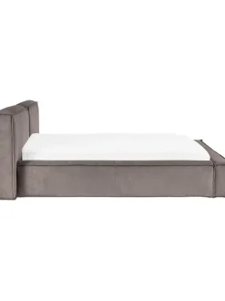 Cama Tapizada En Pana Lennon