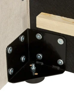 Cama Tapizada En Pana Lennon