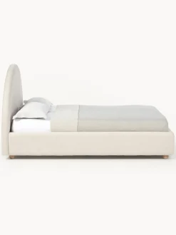 Cama Tapizada En Tejido Boucle Ebba, Con Espacio De Almacenamiento