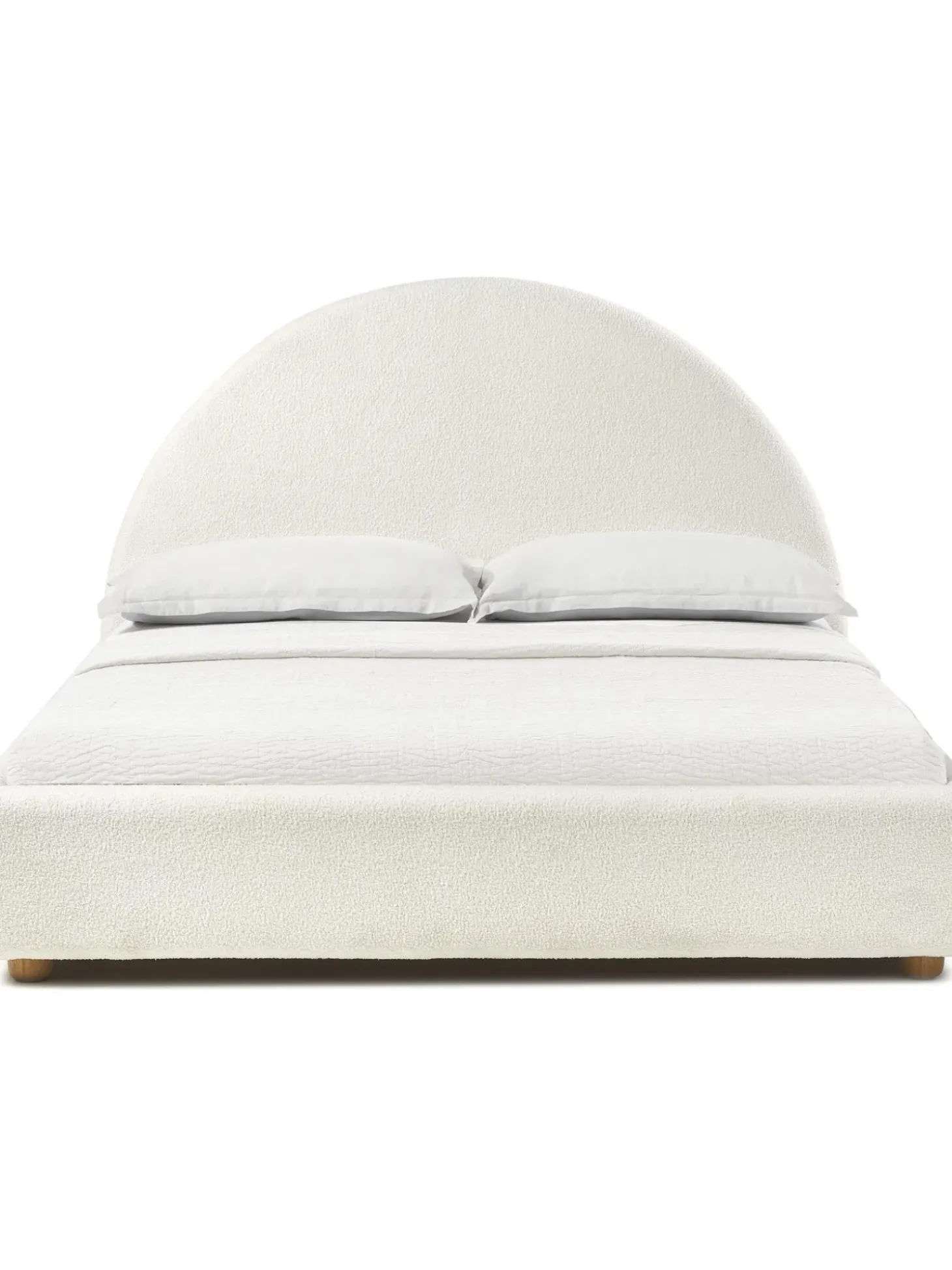 Cama Tapizada En Tejido Boucle Ebba