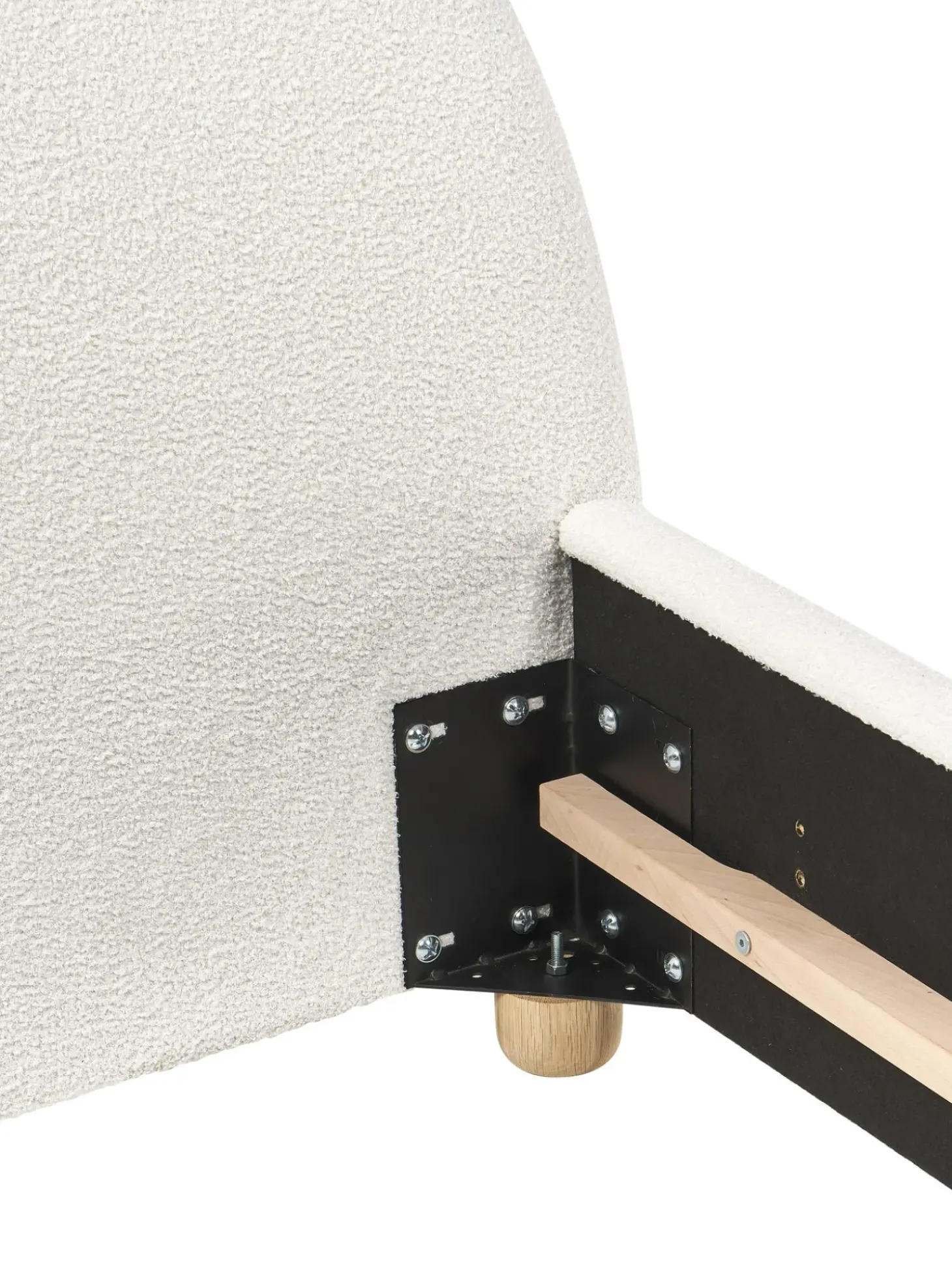 Cama Tapizada En Tejido Boucle Ebba