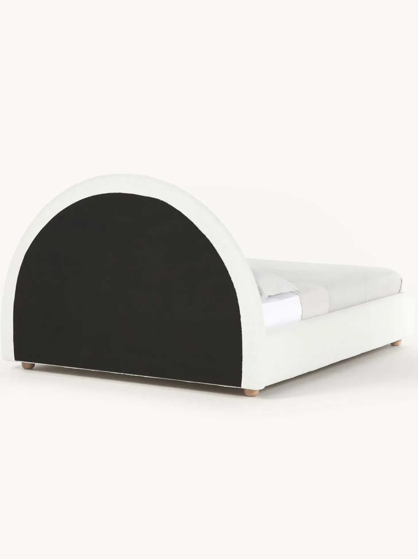 Cama Tapizada En Tejido Boucle Ebba, Con Espacio De Almacenamiento