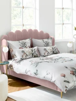 Cama Tapizada En Terciopelo Glamour