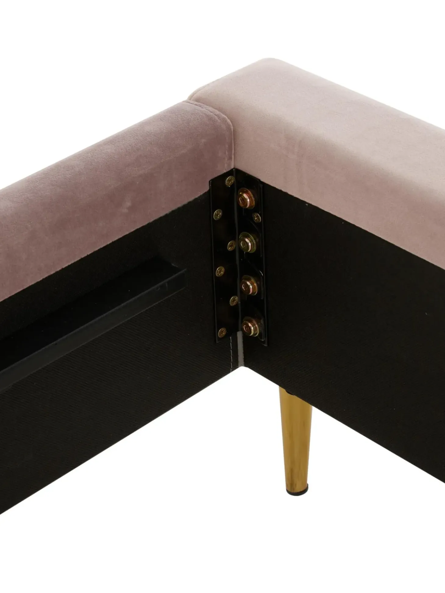 Cama Tapizada En Terciopelo Glamour