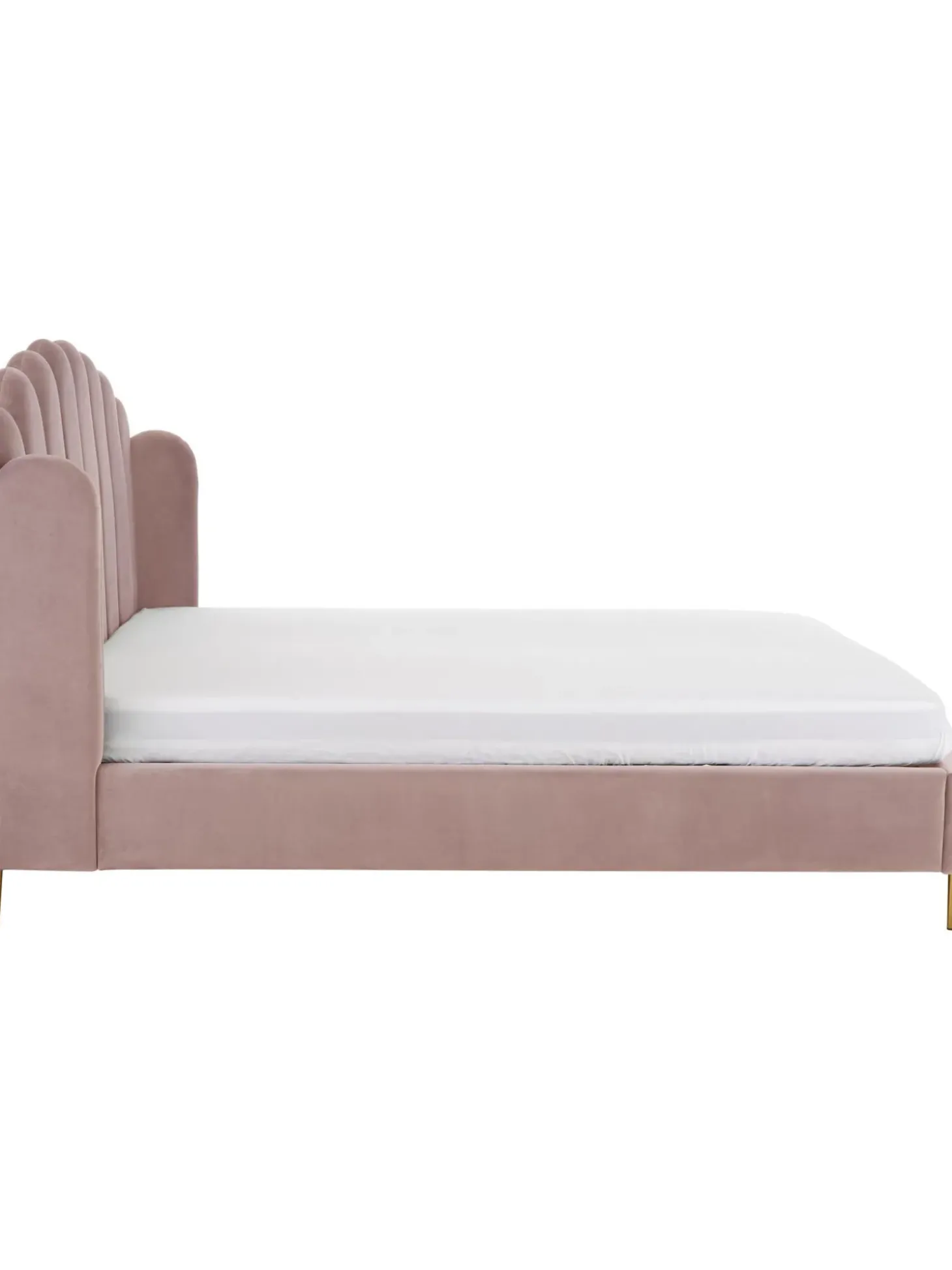 Cama Tapizada En Terciopelo Glamour