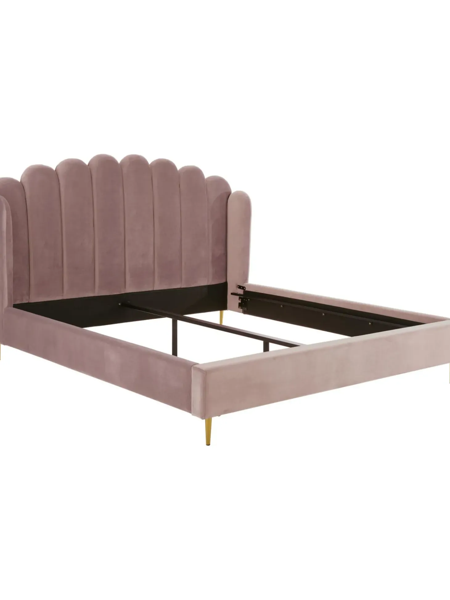 Cama Tapizada En Terciopelo Glamour